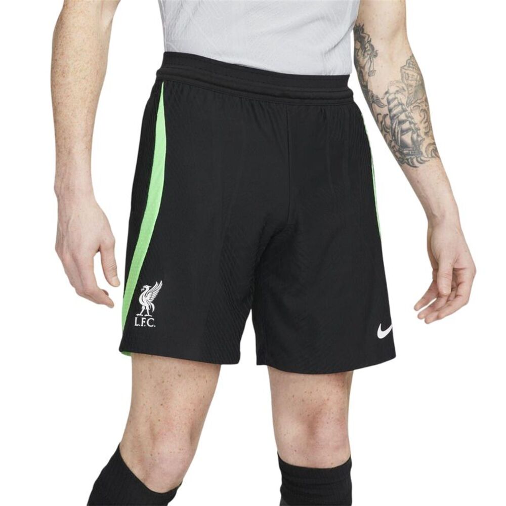 Liverpool FC Mens Strike Football Shorts / Black/Green